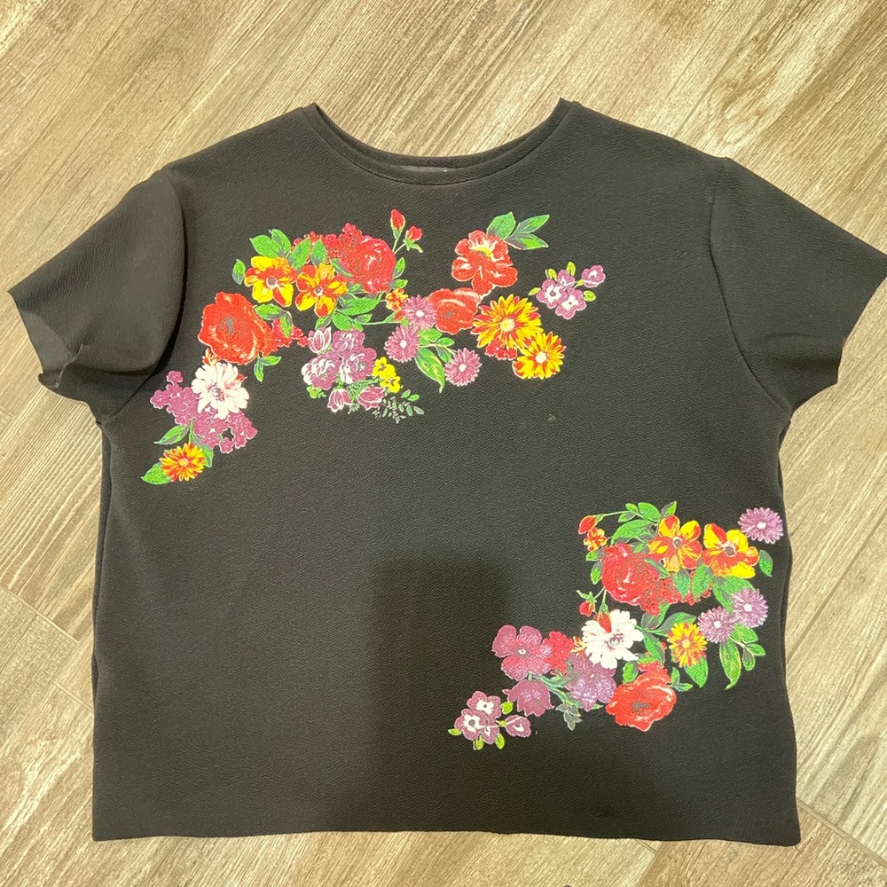 Zara black top size M